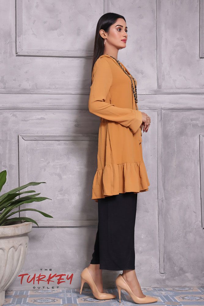 Turkey Outlet-Yellow-Washingwear Premium Kurti - Oshi.pk - Buy & Sell Online