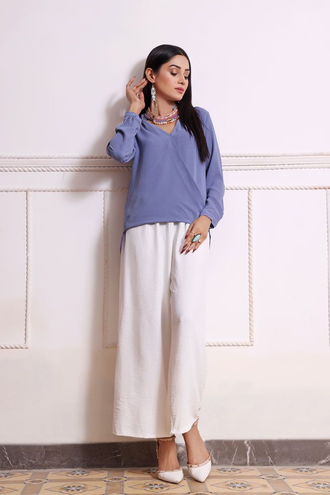 Turkey Outlet-Blue-Washingwear Premium Top - Oshi.pk - Buy & Sell Online