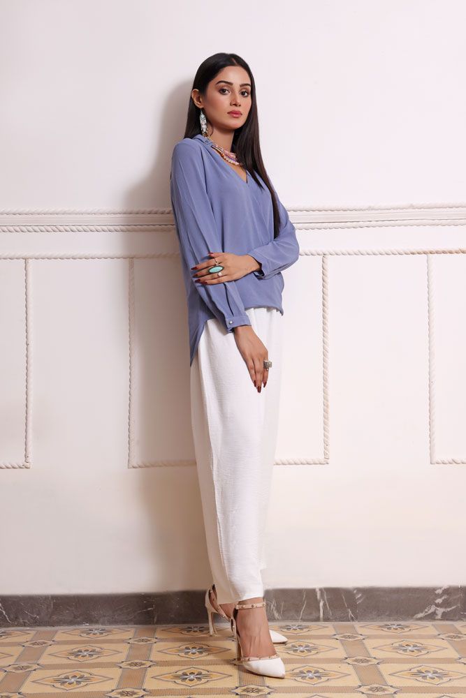 Turkey Outlet-Blue-Washingwear Premium Top - Oshi.pk - Buy & Sell Online