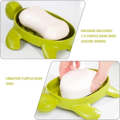 Turtle Soap Dish Bathroom Storage Non Slip Soap Holder - Oshi.pk - Buy & Sell Online