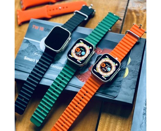 TW18 Ultra 49MM NFC Supported Titanium Case Bluetooth Calling Smartwatch - Oshi.pk - Buy & Sell Online