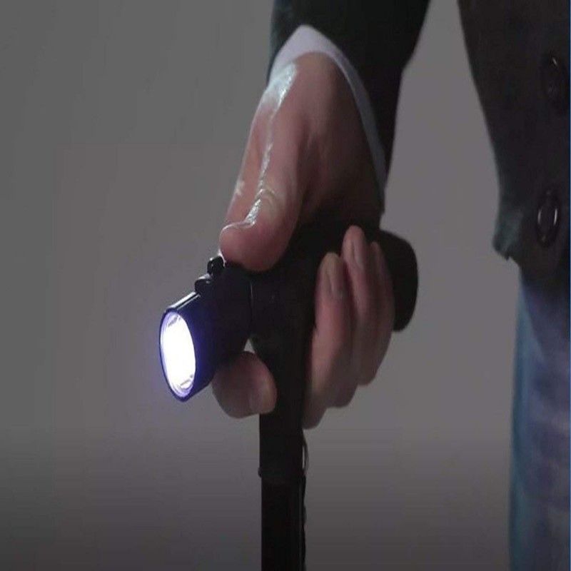 Twin Grip Cane LED Folding Walking Triple Head Pivot Base Adjustable - Oshi.pk - Buy & Sell Online