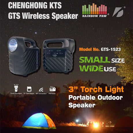 Tws GTS 1523 Extra Bass Wireless Speaker with torch