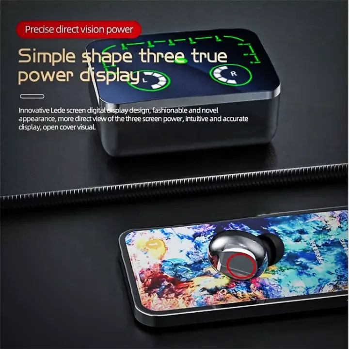 TWS M90 Max WIRELESS Earbuds HIFI Stereo Earbuds With 1200 Mah Battery - Oshi.pk - Buy & Sell Online