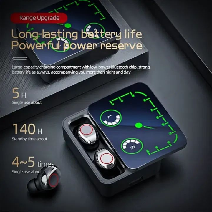 TWS M90 Max WIRELESS Earbuds HIFI Stereo Earbuds With 1200 Mah Battery - Oshi.pk - Buy & Sell Online