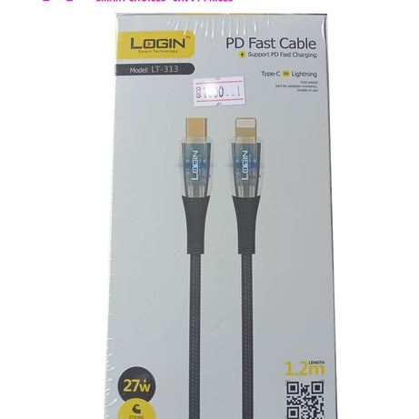 type C to iPhone (lightning) Login Data Cable LT-313 - Oshi.pk - Buy & Sell Online