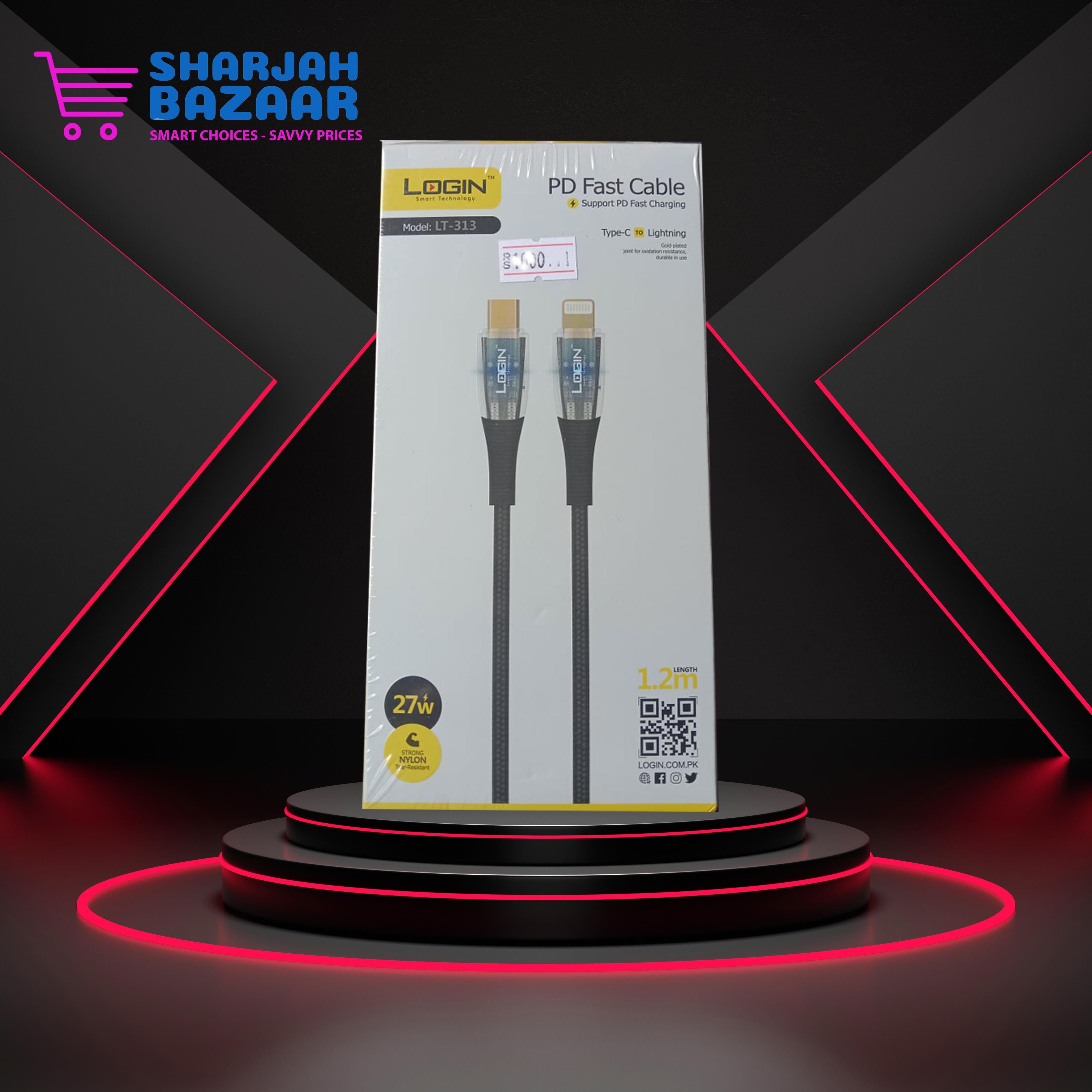 type C to iPhone (lightning) Login Data Cable LT-313 - Oshi.pk - Buy & Sell Online