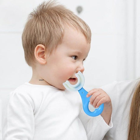 U-Shaped Baby Teether Toothbrush Soft Silicone Brush - Oshi.pk - Buy & Sell Online