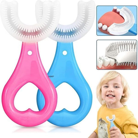 U-Shaped Baby Teether Toothbrush Soft Silicone Brush - Oshi.pk - Buy & Sell Online