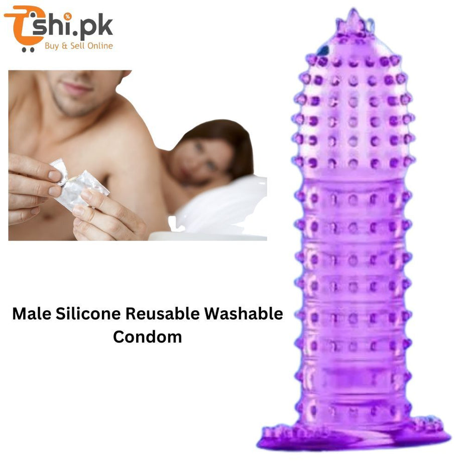 Silicone Reusable Washable Timing Condom For Men - Male Sleeve - Oshi.pk - Buy & Sell Online