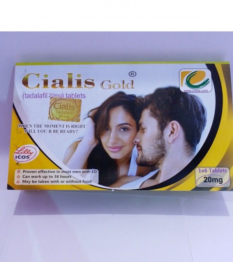 Lilly Cialis 20mg 6 Timing Delay Tablets Card GOLD Made in UK - Oshi.pk - Buy & Sell Online