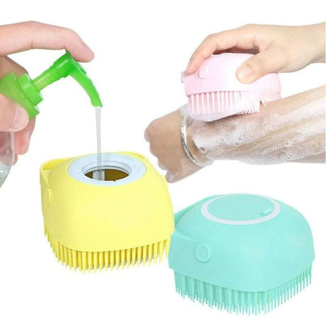 Ultra Soft Body Brush Silicone Bath Body Handheld Shampoo Brush Scrubber - Oshi.pk - Buy & Sell Online