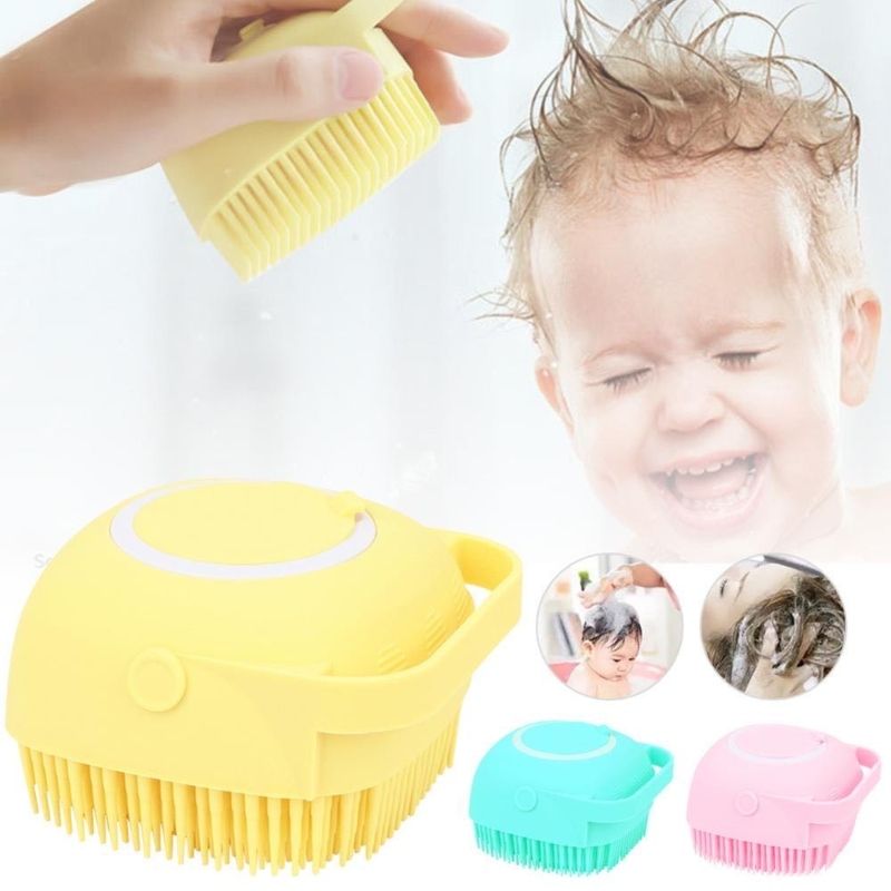 Ultra Soft Body Brush Silicone Bath Body Handheld Shampoo Brush Scrubber - Oshi.pk - Buy & Sell Online