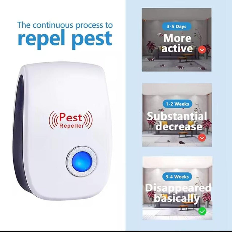 Ultrasonic pest repeller electronic plug in Rodent Mouse roach bug insect repellent indoor home kitchen, etc - Oshi.pk - Buy & Sell Online