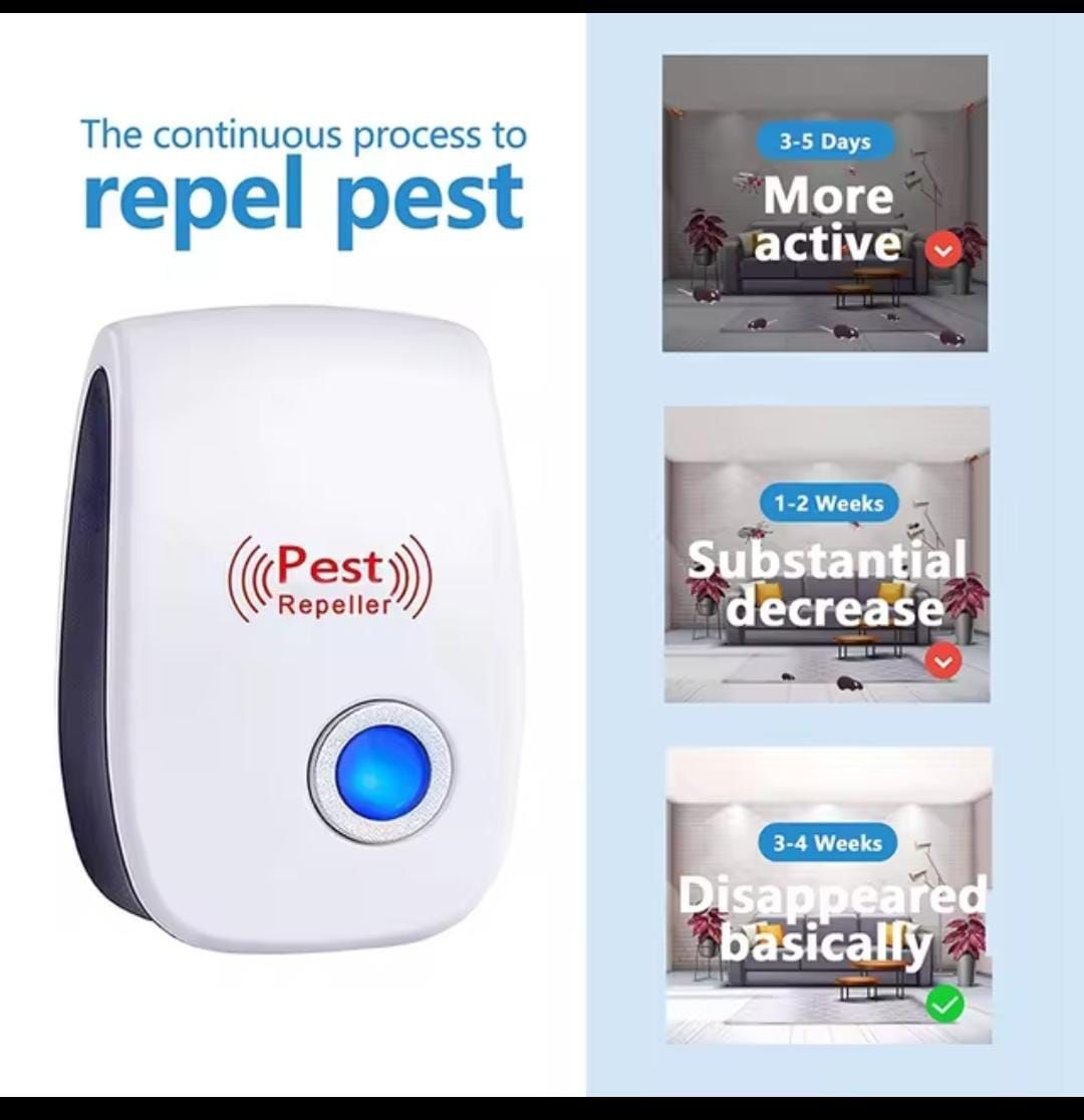 Ultrasonic pest repeller electronic plug in Rodent Mouse roach bug insect repellent indoor home kitchen, etc - Oshi.pk - Buy & Sell Online