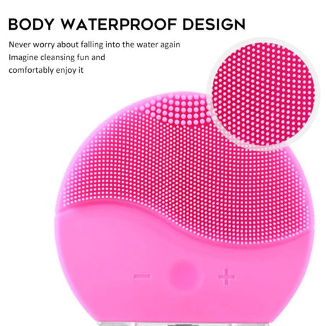 Ultrasonic Skin Deep Cleaning Face Brush Skin Care Beauty Tool Face Cleaner Sonic Vibrate Facial Cleaner Face Massager Wash Face Cleansing Brush - Oshi.pk - Buy & Sell Online