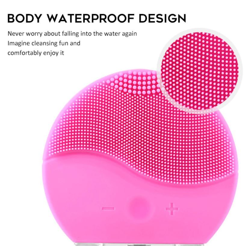 Ultrasonic Skin Deep Cleaning Face Brush Skin Care Beauty Tool Face Cleaner Sonic Vibrate Facial Cleaner Face Massager Wash Face Cleansing Brush - Oshi.pk - Buy & Sell Online