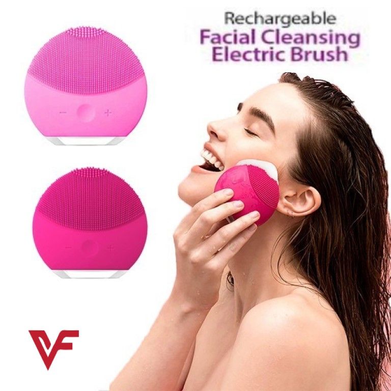 Ultrasonic Skin Deep Cleaning Face Brush Skin Care Beauty Tool Face Cleaner Sonic Vibrate Facial Cleaner Face Massager Wash Face Cleansing Brush - Oshi.pk - Buy & Sell Online