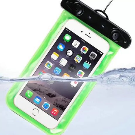 Underwater Waterproof Rainproof Mobile Case PVC Bag Transparent Touch Screen Premium Cell Phone Pouch Cover For Travel Hiking Rainy Season Monsoon - Oshi.pk - Buy & Sell Online