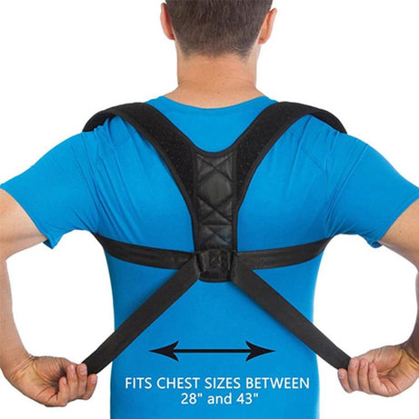 Unisex Adjustable Back Brace Support Invisible Shoulder Posture Corrector Spine Neck Health Correction Belt - Oshi.pk - Buy & Sell Online