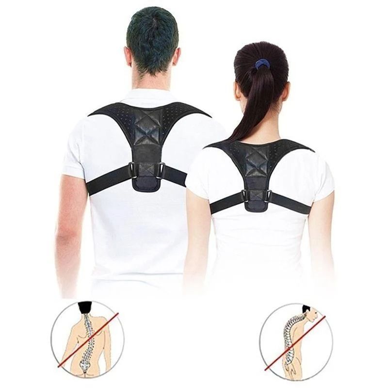 Unisex Adjustable Back Brace Support Invisible Shoulder Posture Corrector Spine Neck Health Correction Belt - Oshi.pk - Buy & Sell Online