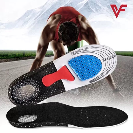 Unisex Solid Silicone Gel Insoles Foot Care for Plantar Fasciitis Heel Sole Sports Shoes Insole - Oshi.pk - Buy & Sell Online