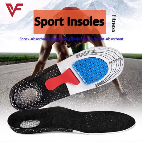 Unisex Solid Silicone Gel Insoles Foot Care for Plantar Fasciitis Heel Sole Sports Shoes Insole - Oshi.pk - Buy & Sell Online