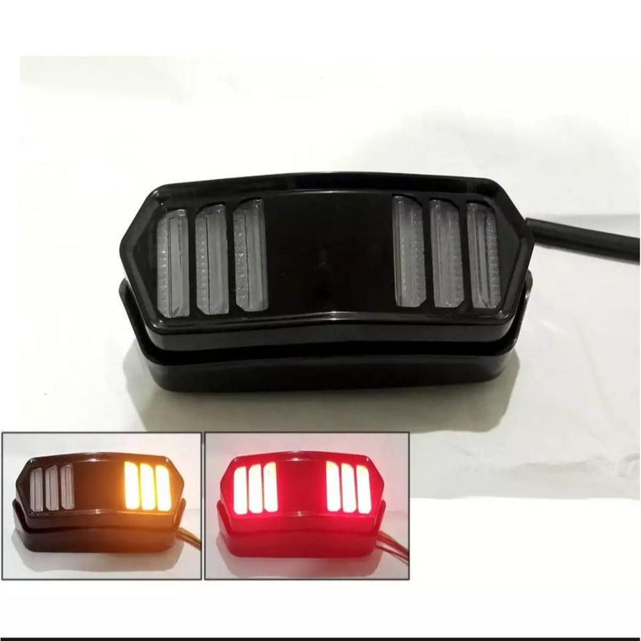 Universal Bike Back Light With Indicator Option & Brake For All bike - Oshi.pk - Buy & Sell Online