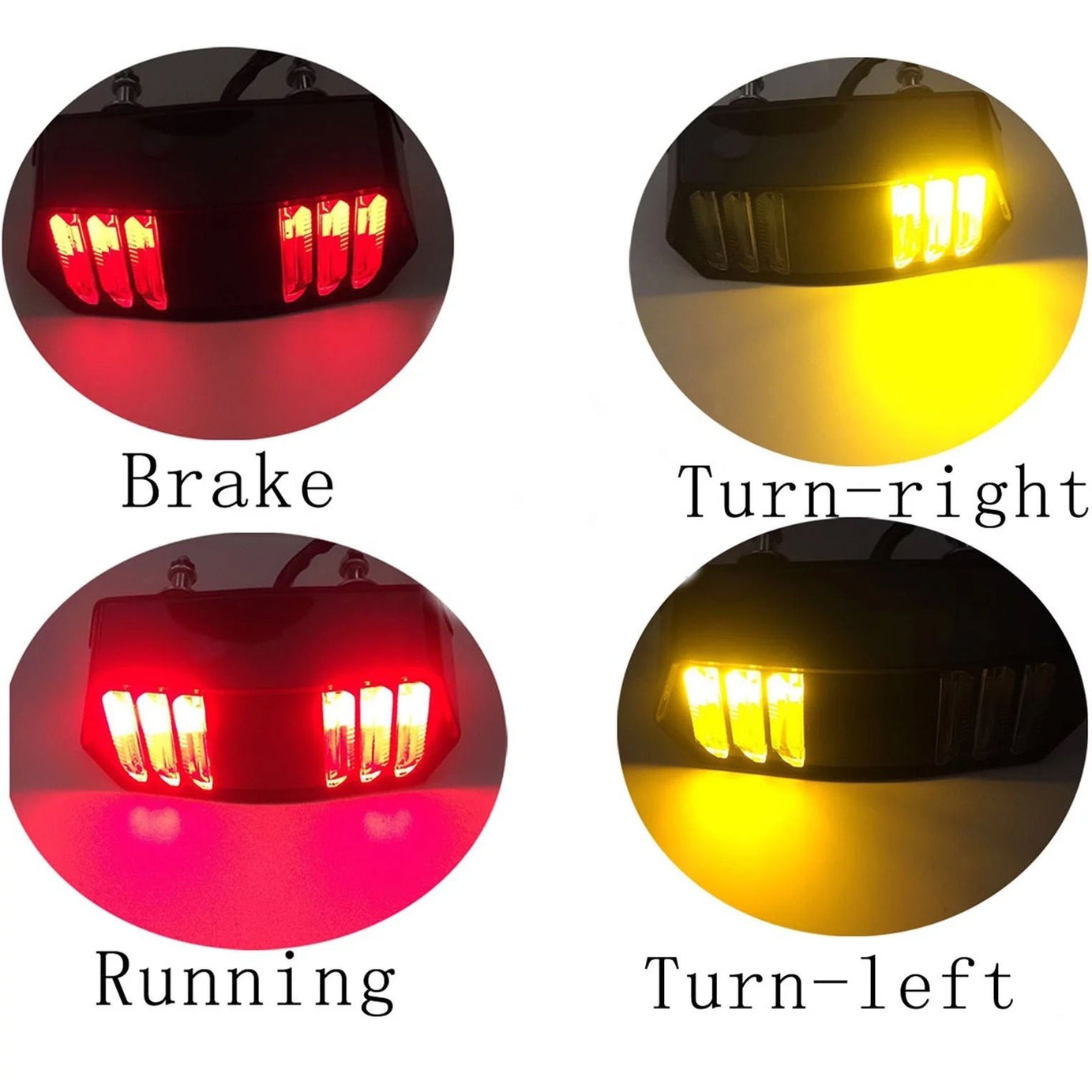 Universal Bike Back Light With Indicator Option & Brake For All bike - Oshi.pk - Buy & Sell Online