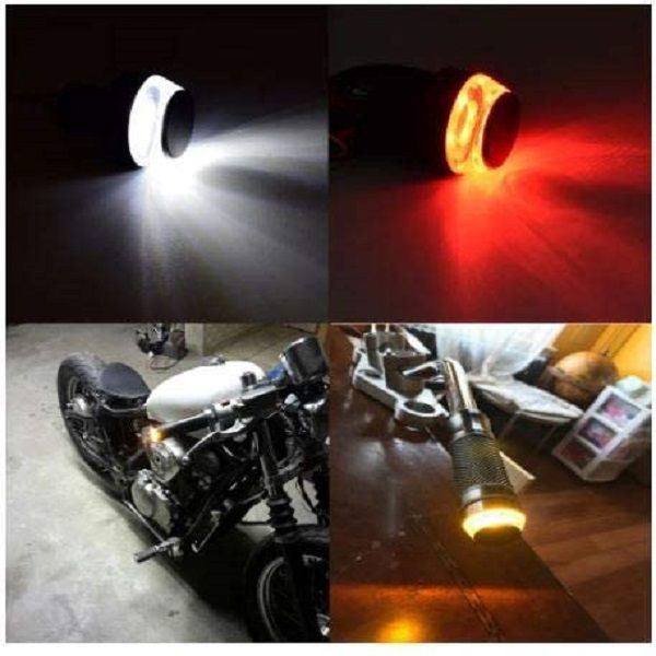 Universal Handle Bar Dual Led DRL Turn Signal Indicator Light for Bikes & Cycles - Oshi.pk - Buy & Sell Online