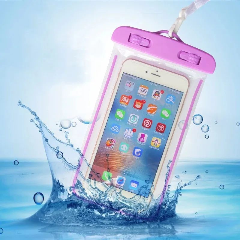 Universal Mobile Phone Transparent Waterproof Bag Three-Layer Sealed Drifting Beach Fishing Underwater 6 Inch Swimming Dry Bag - Oshi.pk - Buy & Sell Online