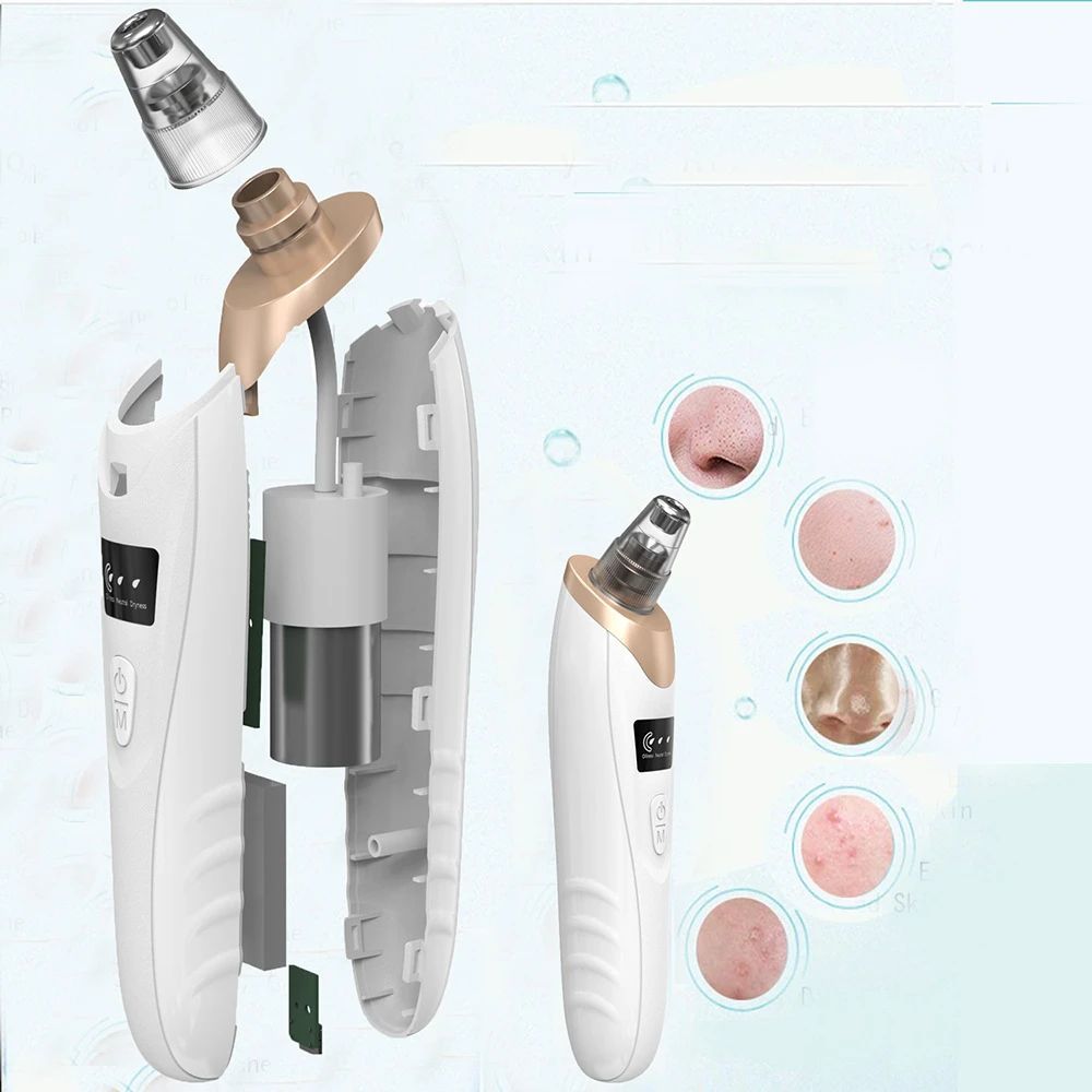 Upgraded Blackhead Remover Vacuum Facial Pore Cleaner Electric Acne Comedone Whitehead Extractor Tool 5 Probes For Women And Men - Oshi.pk - Buy & Sell Online