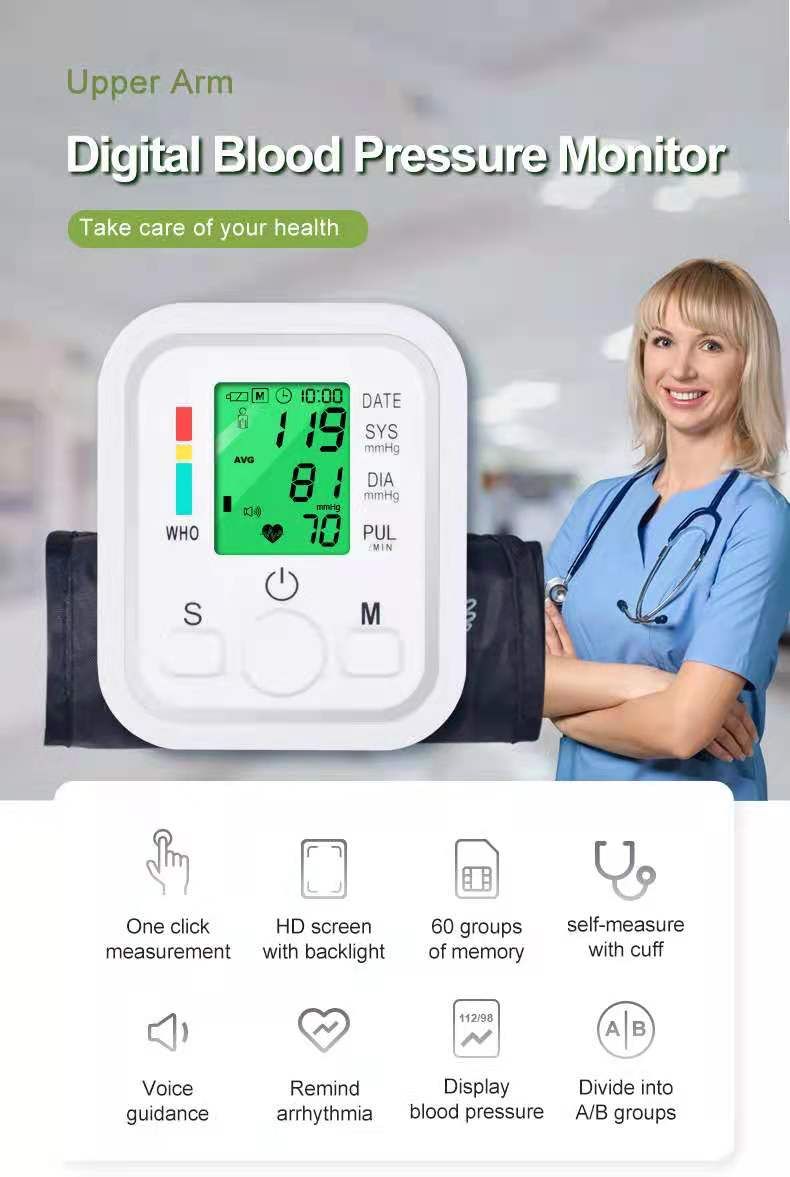 upper arm Automatic Blood Pressure Monitor BP Sphygmomanometer Pressure Meter Tonometer for measuring Arterial Pressure - Oshi.pk - Buy & Sell Online