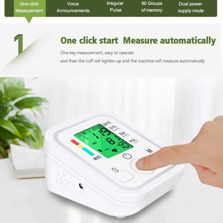 upper arm Automatic Blood Pressure Monitor BP Sphygmomanometer Pressure Meter Tonometer for measuring Arterial Pressure - Oshi.pk - Buy & Sell Online