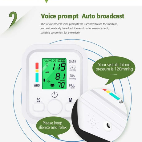 upper arm Automatic Blood Pressure Monitor BP Sphygmomanometer Pressure Meter Tonometer for measuring Arterial Pressure - Oshi.pk - Buy & Sell Online