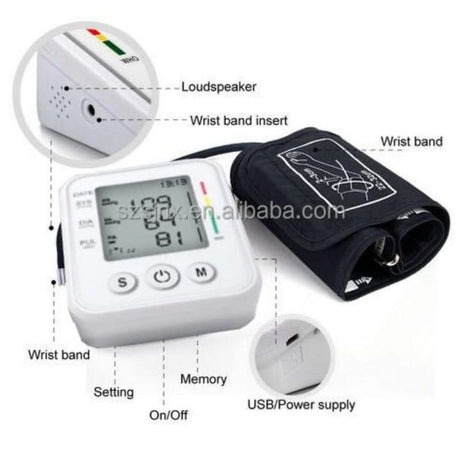 upper arm Automatic Blood Pressure Monitor BP Sphygmomanometer Pressure Meter Tonometer for measuring Arterial Pressure - Oshi.pk - Buy & Sell Online