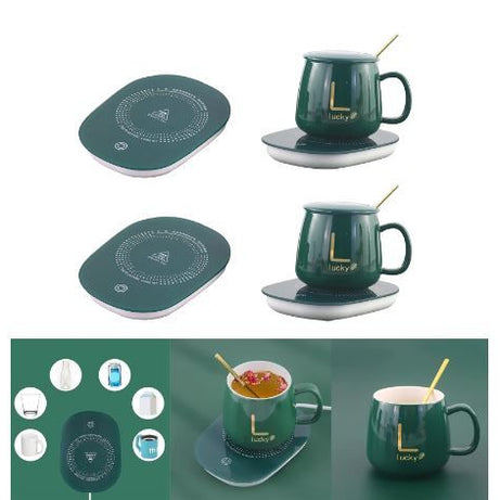 Usb Electric Heating Tea Cup Mug Pad Warmer Heating Pad USB Heating Coaster Hot Plate for Home Office Milk Tea Auto Sensor off Gift Electric Kettle Ho - Oshi.pk - Buy & Sell Online