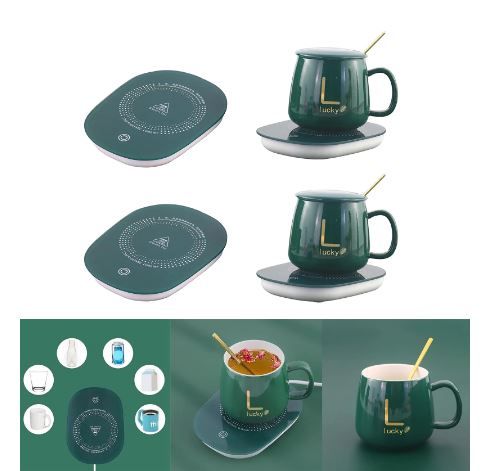 Usb Electric Heating Tea Cup Mug Pad Warmer Heating Pad USB Heating Coaster Hot Plate for Home Office Milk Tea Auto Sensor off Gift Electric Kettle Ho - Oshi.pk - Buy & Sell Online