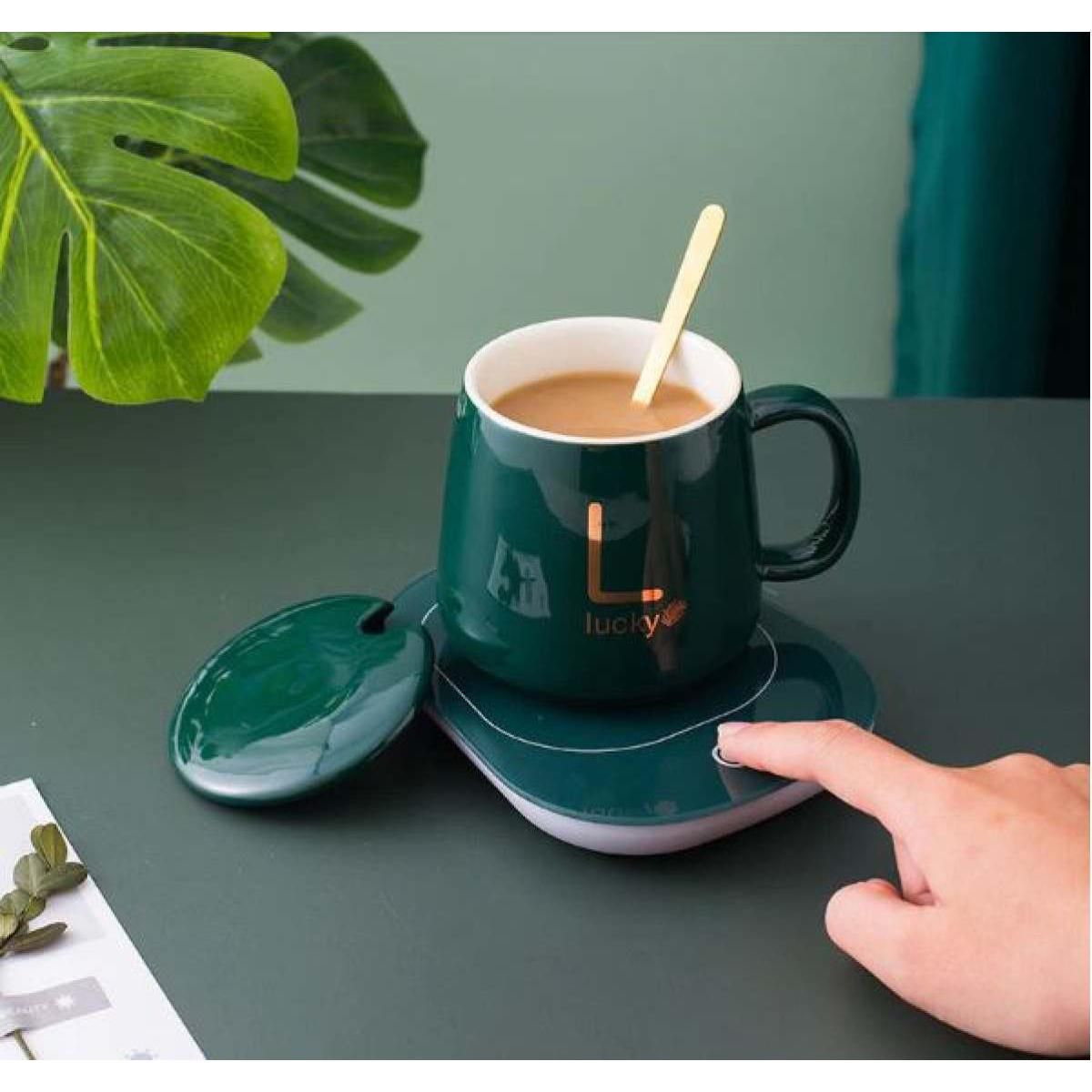 Usb Electric Heating Tea Cup Mug Pad Warmer Heating Pad USB Heating Coaster Hot Plate for Home Office Milk Tea Auto Sensor off Gift Electric Kettle Ho - Oshi.pk - Buy & Sell Online
