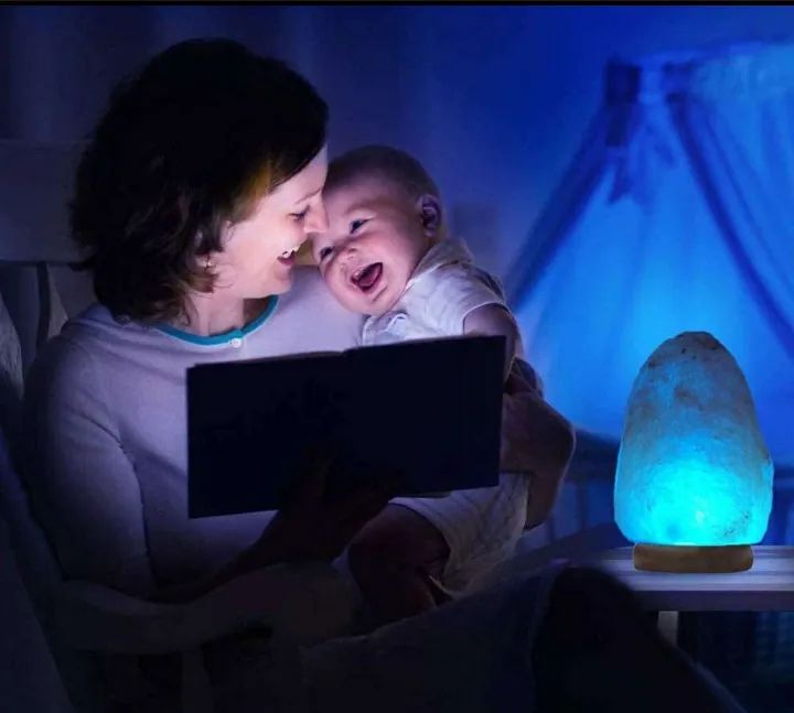 USB Himalayan Salt Lamp for Home Decor Natural Pink Rock Salt Lamp Night Light with Salt Lamp Bulb for Asthma and Allergy Relief Air Purifying Crystal - Oshi.pk - Buy & Sell Online