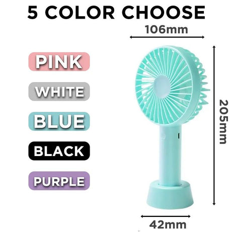 USB Rechargeable Electric Handheld Mini Fan Usb Charging Student Desktop air Cooler Outdoor Fan Portable Dormitory Fan - Oshi.pk - Buy & Sell Online
