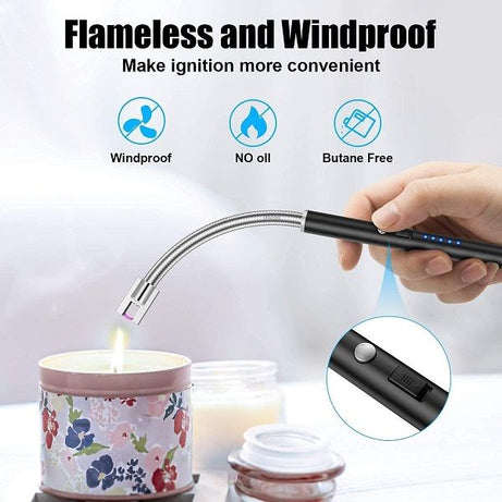 USB Rechargeable Electric Plasma Gas Lighter for Kitchen - Oshi.pk - Buy & Sell Online