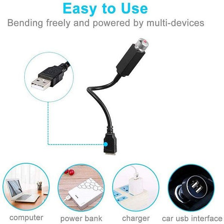 USB Roof Star Projector Lights Portable Adjustable Flexible Decorations - Oshi.pk - Buy & Sell Online