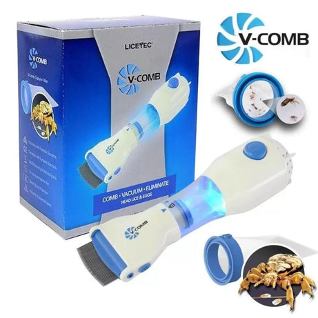 V COMB ELECTRONIC HEAD LICE REMOVAL MACHINE ANTI LICE MACHINE with 4 extra filters - Oshi.pk - Buy & Sell Online