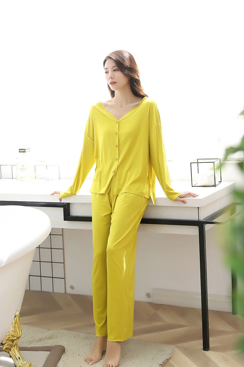 V Neck Button Style Shirt Trouser Night Dress - Oshi.pk - Buy & Sell Online