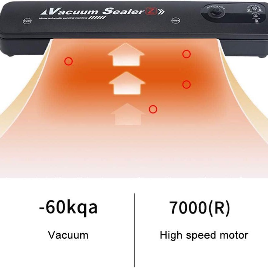 Vacuum Sealer Machine, Automatic Food Sealer Smart one-key start, Portable Sealer with 10 Vacuum Sealer Bags Suitable for Dry & Moist Food - Oshi.pk - Buy & Sell Online