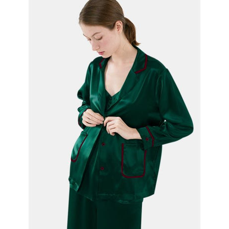Valerie 3-Piece Silk Pajama and Camisole Set for women - Oshi.pk - Buy & Sell Online