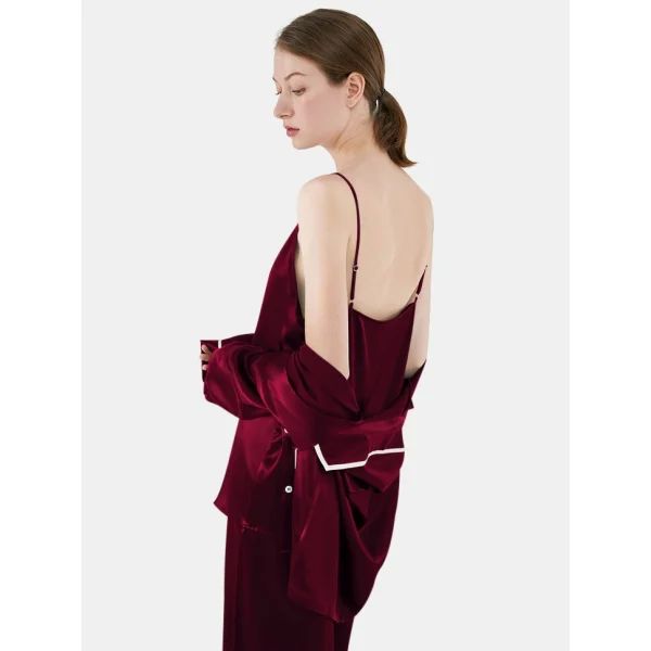 Valerie 3-Piece Silk Pajama and Camisole Set for women - Oshi.pk - Buy & Sell Online