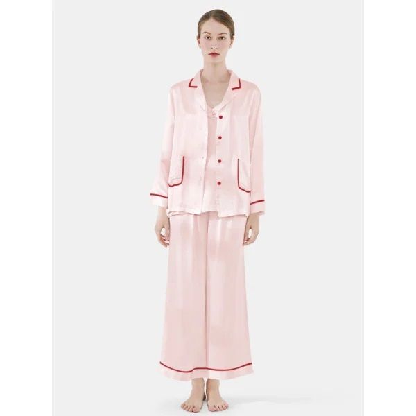 Valerie 3-Piece Silk Pajama and Camisole Set for women - Oshi.pk - Buy & Sell Online