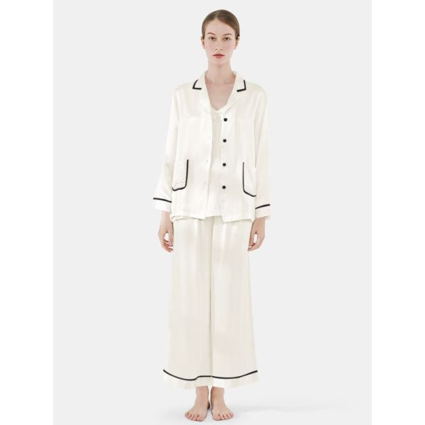 Valerie 3-Piece Silk Pajama and Camisole Set for women - Oshi.pk - Buy & Sell Online